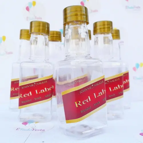 Mini garrafinha de whisky Red Label
