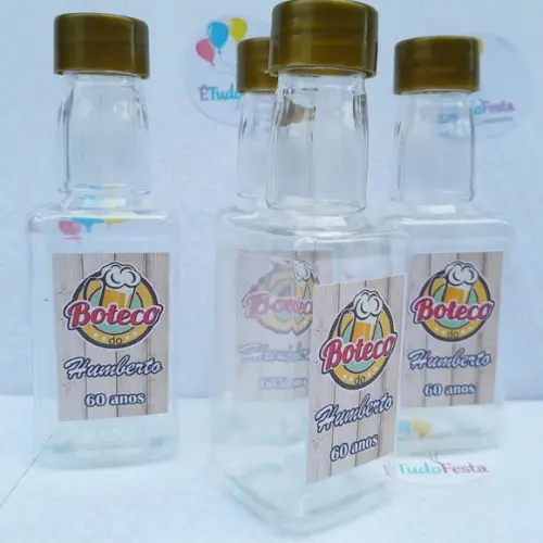 Mini garrafinha de whisky Boteco