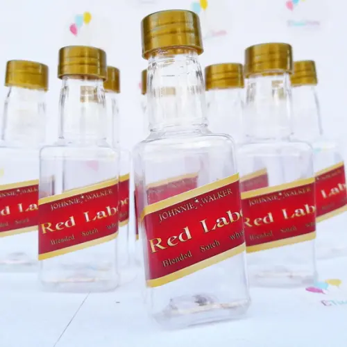 Mini garrafinha de whisky Red Label