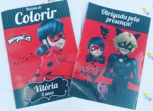 Revista de colorir personalizada - Miraculosa / ladybug