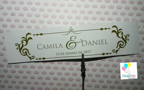 Rótulo adesivo personalizado para água 500 ml- Casamento