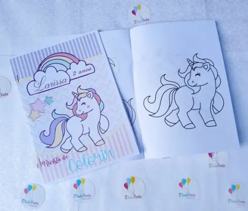 Revista para colorir Unicórnio