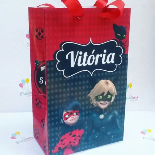 Sacola personalizada - Miraculous / ladybug