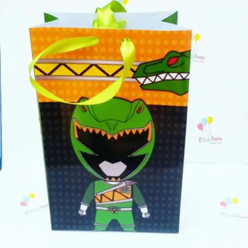 Sacola personalizada - Power Ranger Verde