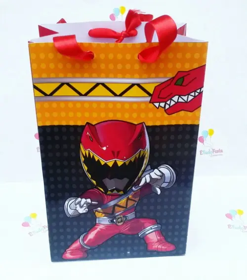 Sacola personalizada - Power Ranger Vermelho