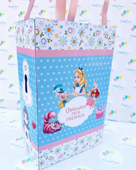 Sacolinha Alice no pais das maravilhas personalizada