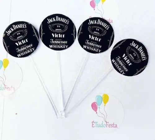 Topper para doces Jack Daniels