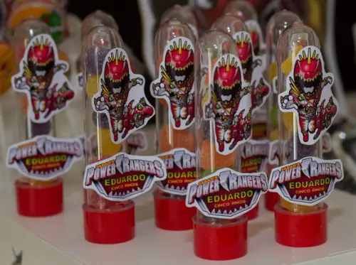 Tubete 3D personalizado Power Rangers