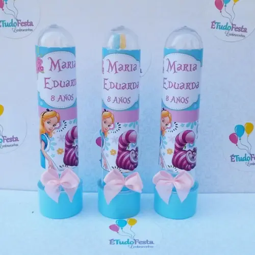 Tubete personalizado - Alice no Pais das Maravilhas
