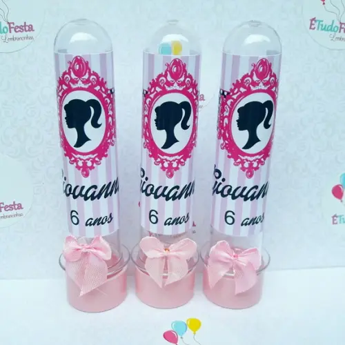 Tubete personalizado - Barbie (silhueta)
