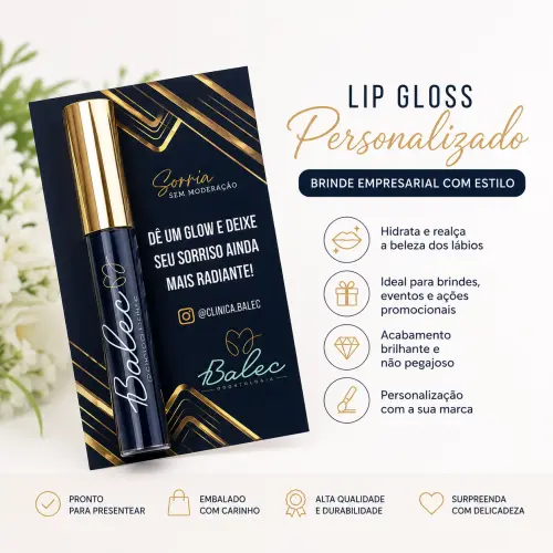 Lip Gloss Labial Personalizado para Empresas