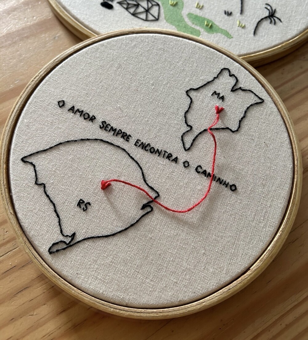 Mapa bordado