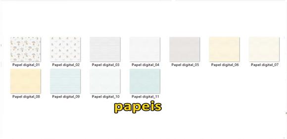 Kit Digital Sonhe Alto Cinza E Amarelo Aquarela
