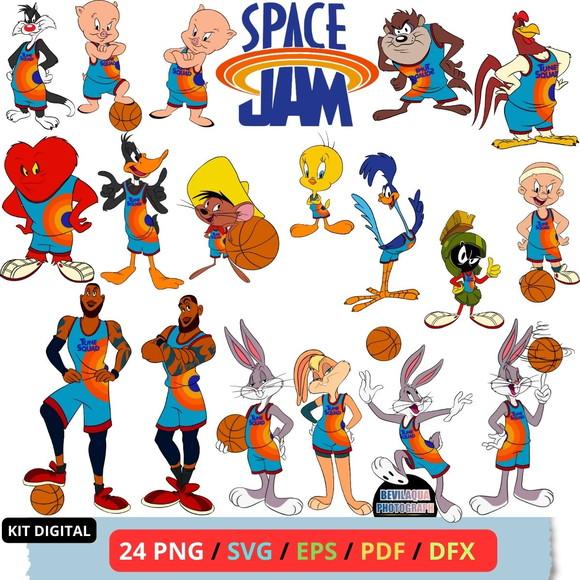 Kit Digital Space Jam Svg, Png, Eps