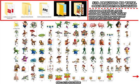 Kit Digital Toy Story Festa Pronta