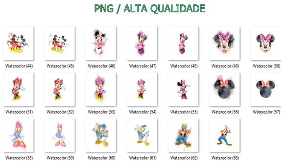 Kit Digital Turma Do Mickey Aquarela