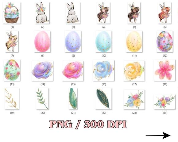 Kit Digital Um Dia Muito Coelhinho Páscoa Aquarela