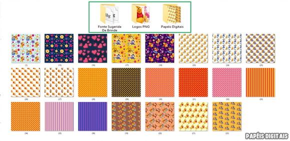 Kit Digital Ursinho Pooh Completo