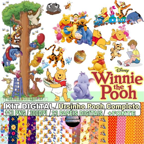 Kit Digital Ursinho Pooh Completo