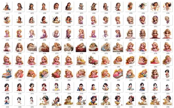 Super Kit Digital Princesas Baby 3d