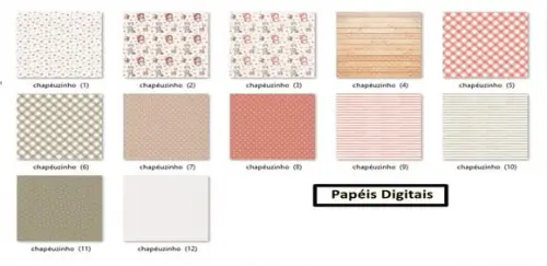 Kit Digital Chapeuzinho Vermelho Aquarela
