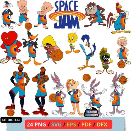 Kit Digital Space Jam Svg, Png, Eps