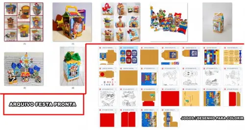 Kit Digital Toy Story Festa Pronta