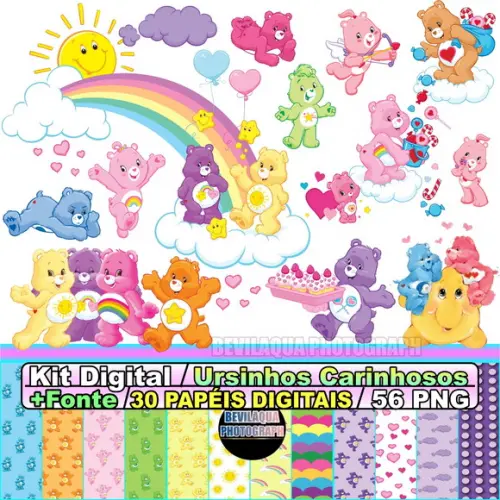 Kit Digital Ursinhos Carinhosos