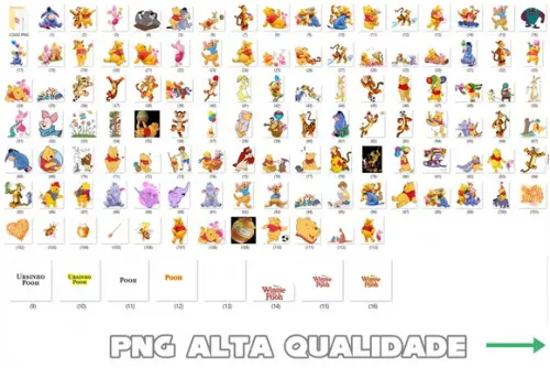 Kit Digital Ursinho Pooh Completo