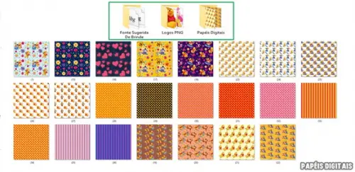 Kit Digital Ursinho Pooh Completo