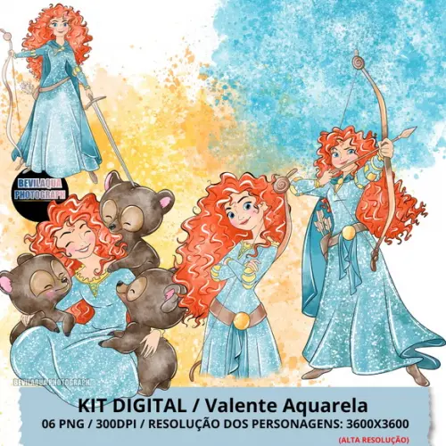 Kit Digital Valente Aquarela
