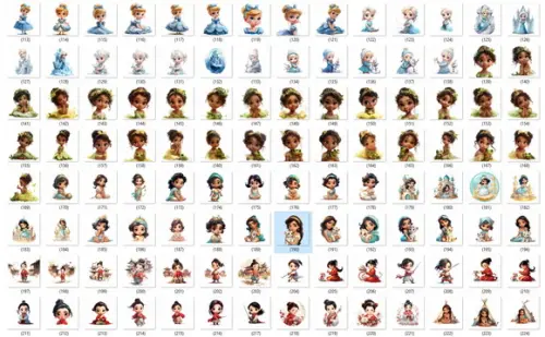 Super Kit Digital Princesas Baby 3d