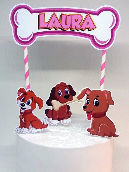 Topo de Bolo Cachorros