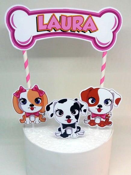 Topo de Bolo Cachorros