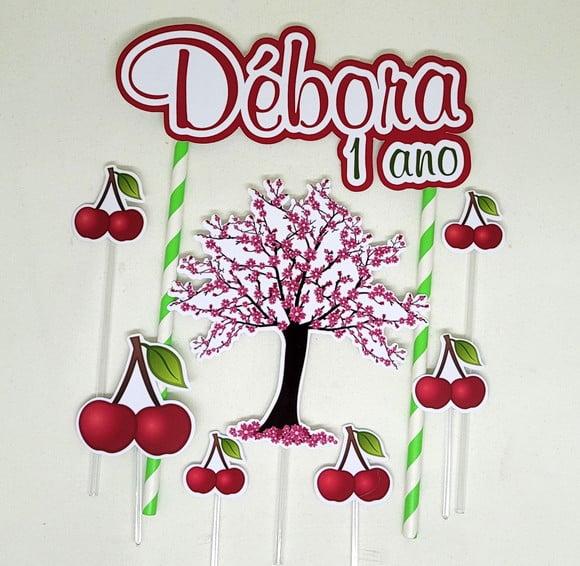 Topo de Bolo Cereja