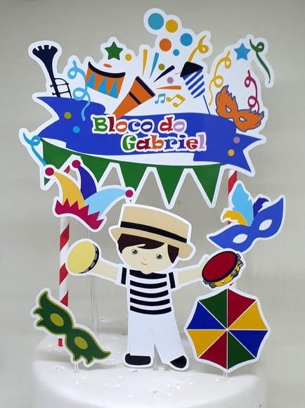 Topo de Bolo Carnaval