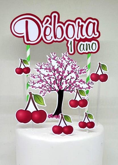 Topo de Bolo Cereja