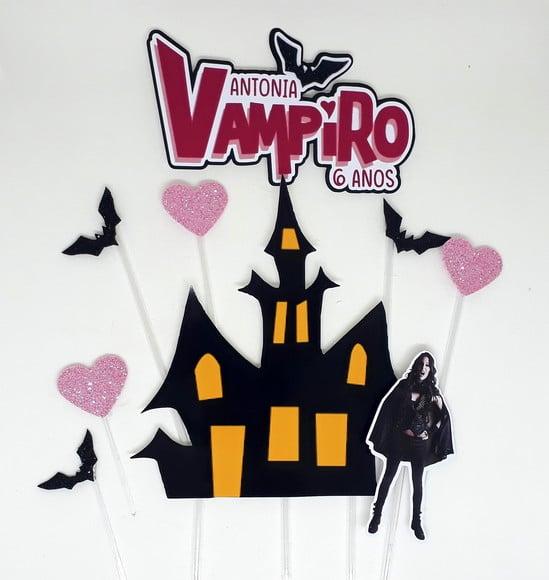 Topo de Bolo Chica Vampiro