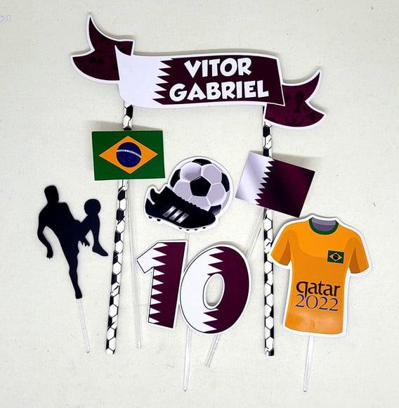Topo de Bolo Copa 2022