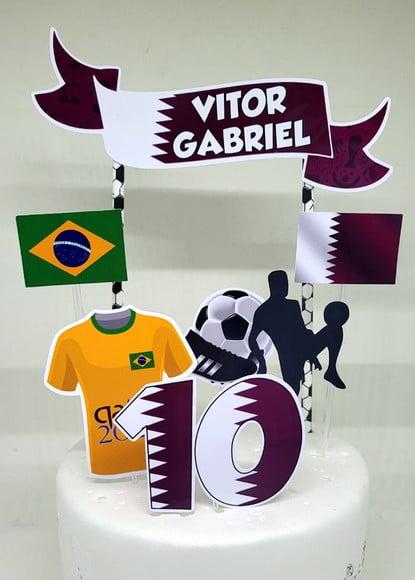 Topo de Bolo Copa 2022