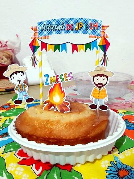 Topo de Bolo Festa Junina