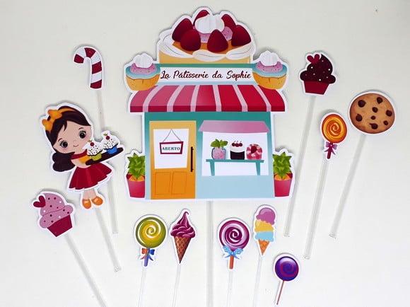 Topo de Bolo nº 2 Confeitaria / Pâtisserie