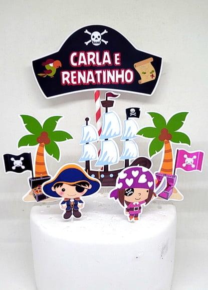 Topo de Bolo Pirata