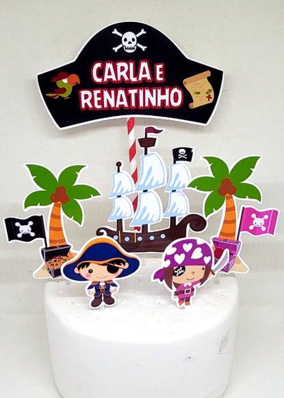 Topo de Bolo Pirata
