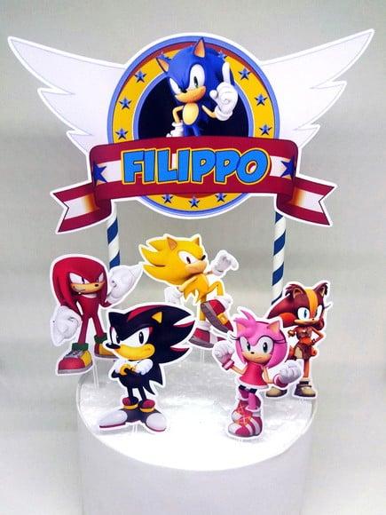 Topo de Bolo Sonic
