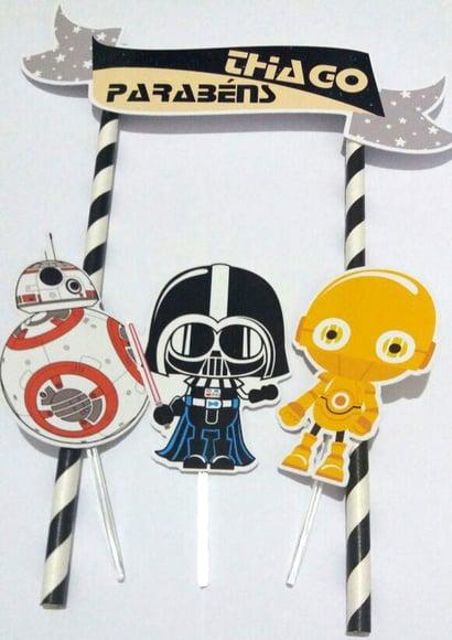 Topo de Bolo Star Wars