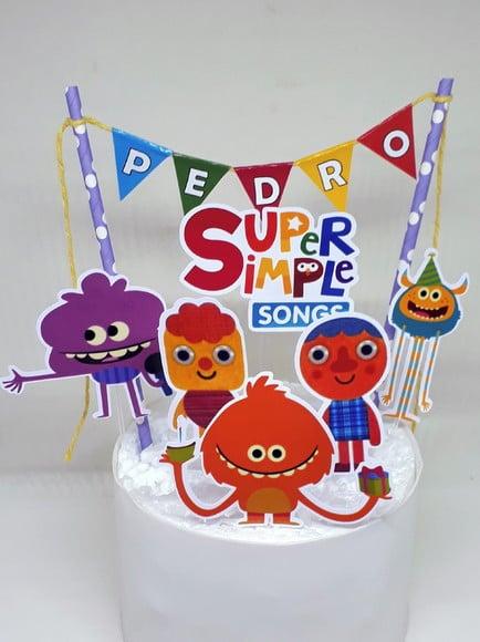 Topo de Bolo Super Simple Songs Modelo 2