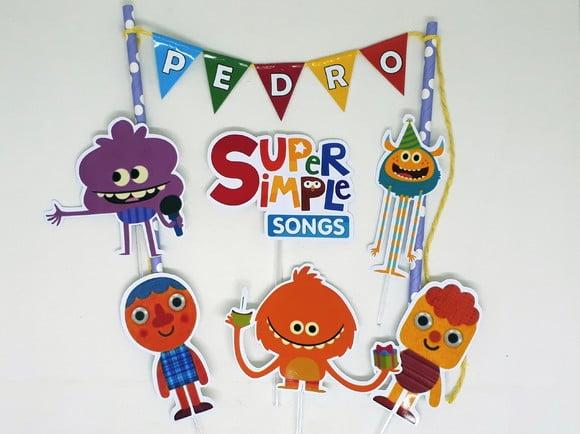 Topo de Bolo Super Simple Songs Modelo 2