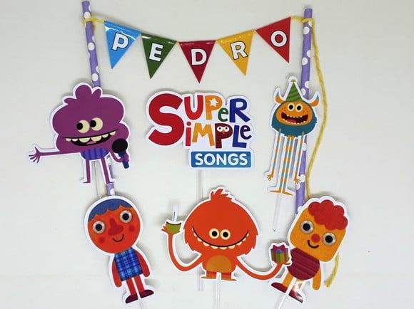 Topo de Bolo Super Simple Songs Modelo 2