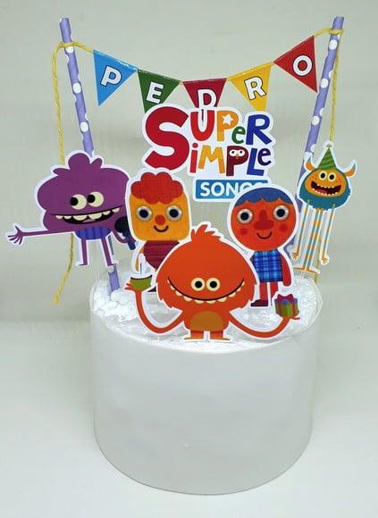 Topo de Bolo Super Simple Songs Modelo 2